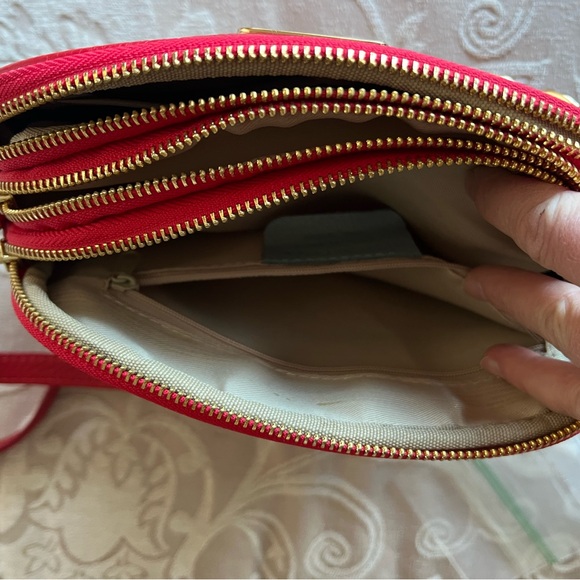 Red Leather Crossbody Bag - Picture 10 of 14